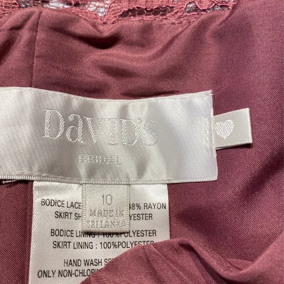 Ladies Sz 10 dress from David's Bridal - Picture 6 of 7